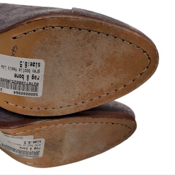 Rag & Bone grey suede booties Size: 8.5 - Picture 5 of 5